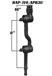 RAM Adjustable Adapt-A-Post 16 Inch Extension Arm