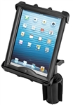 RAM-A-Can Cup Holder Mount with RAM-HOL-TAB8U Universal Cradle for 10" Screen Tablets WITH or WITHOUT Large Heavy Duty Case/Cover/Skin Including: Apple iPads