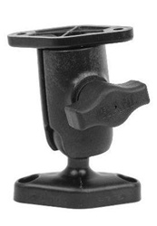 COMPOSITE Single Socket Ball Mount with Octagon Diamond Base and Diamond Adapter Plate with 1 Inch Diameter Ball