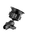 Single 3.25" Dia. Suction Cup Base with Twist Lock, PLASTIC Short Length Sized Arm (No Adapter)