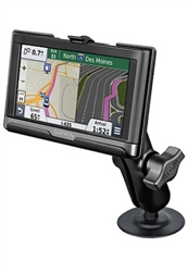 2.5 Inch Adhesive Base with Composite Standard Sized Arm and Garmin RAM-HOL-GA57U Holder (Selected nuvi 2557, 2577, 2597 Series)