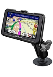 2.5 Inch Adhesive Base with Composite Standard Sized Arm and Garmin RAM-HOL-GA59U Holder (Selected nuvi 2595LM, 2595LMT, 2595LT Series)