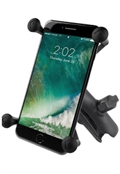 COMPOSITE Standard Sized Length Arm with RAM-HOL-UN10BU Large X-Grip Phone Holder (Fits Device Width 1.75" to 4.5")