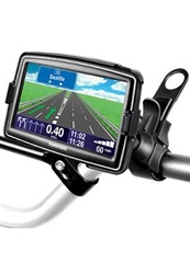 Easy Strap Base with Rubber Strap, SHORT Arm and TomTom RAM-HOL-TO10U Holder for Selected: Start 55, XXL 535T, 540, 550 Series