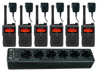 Motorola EVX-S24 6 Pack with Speaker Mics and 6-Bank Charger