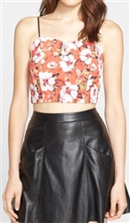 Clover Canyon Floral Sunrise Crop Top