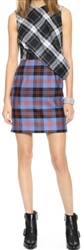 McQ Alexander McQueen Tartan Drape Top  Dress