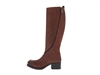 McQ By Alexander McQueen Tall Biker Boots in Brown