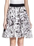 Milly Surrealist Fil Coupe Skirt