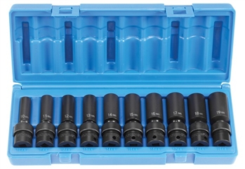 3/8" Drive 10 Piece Deep Universal Metric Set