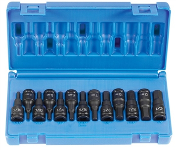 3/8" Drive 13 Pc. Combo Hex Driver SAE/Metric Set