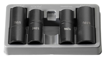 1/2" Drive 4 Piece "Flip" Socket Set