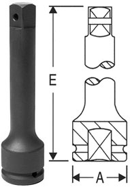 1" Drive x 13" Extension w/ Pin Hole