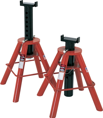 10 Ton Cap. Jack Stands - Pin Type-[Low] - U.S.A.