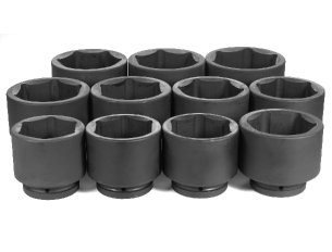 1" Dr. 11 Pc. Metric Set 76mm to 115mm
