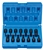 1/4" Drive 14 Pc. Impact Hex Driver Set.