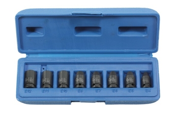 1/4" Drive 8 Pc. External Star Impact Socket Set