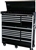 Montezuma BK5618C 56 18-Drawer Top Chest & Roller Cabinet Toolbox Combo (black) (1-BK5607CH, 1-BK5611TC)