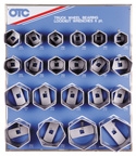 6-pt Wheel Bearing Locknut Sockets with Tool Board