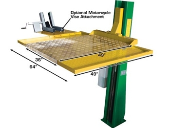 TWI Proline SC-2K-MVA Single Column Lift Motorcycle Vise Attachment