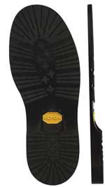 VIBRAM 232 MINI-LUG SOLE BLACK