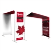 38" L-shaped Modular Display with Fabric Print