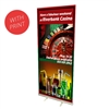 Retractable Roll Up Banner Stand 33" with Vinyl Print