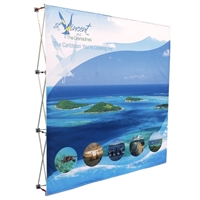 8 ft Fabric Pop Up Display with Fabric Print