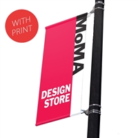 Street Pole Banner Brackets 24" with 24" x 60" Vinyl Banner