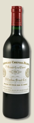 1988 Chateau Cheval Blanc Bordeaux Red Blend from St-Emilion 750 ml