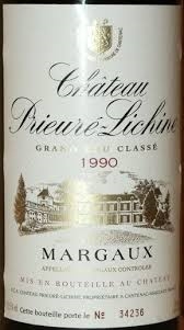 1990 Chateau PrieurÃ©-Lichine Grand Cru, Margaux 750 ml