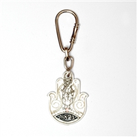 Decorated Hamsa Key Ring by Ester Shahaf