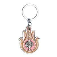 Decorated Hamsa Key Ring by Ester Shahaf