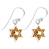 Golden Star of David Earrings by Ester Shahaf