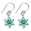 Flowers Star of David Earrings by Ester Shahaf