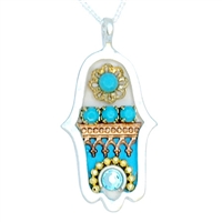 Oriental Hamsa Necklace by Ester Shahaf