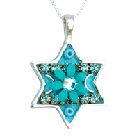 Star of David Necklace - Turquoise by Ester Shahaf
