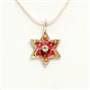 Pink Small Star of David Necklace by Ester Shahaf