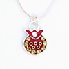 Red Pomegranate Necklace by Ester Shahaf