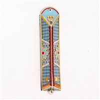 Baby Boy Triangle Mezuzah Case by Ester Shahaf