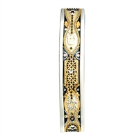 Gold Arched Mezuzah Case by Ester Shahaf