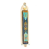 Blue Oriental Mezuzah Case by Ester Shahaf