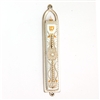 White Oriental Mezuzah Case by Ester Shahaf