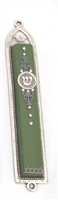 Basic Green Oriental Mezuzah Case by Ester Shahaf