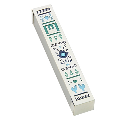 Flowers Mezuzah Case by Ester Shahaf