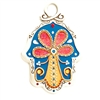 Blue Tree of Life Hamsa Hand by Ester Shahaf