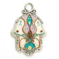 Colorful Hamsa Hand by Ester Shahaf