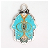 Light Blue Hamsa Hand by Ester Shahaf