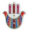 Colorful Doves Hamsa Hand by Ester Shahaf
