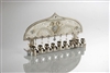 White Hanukkah Menorah by Ester Shahaf